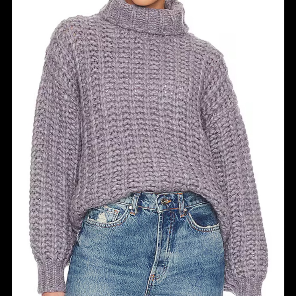 Anine Bing Iris Sweater in Ash Violet